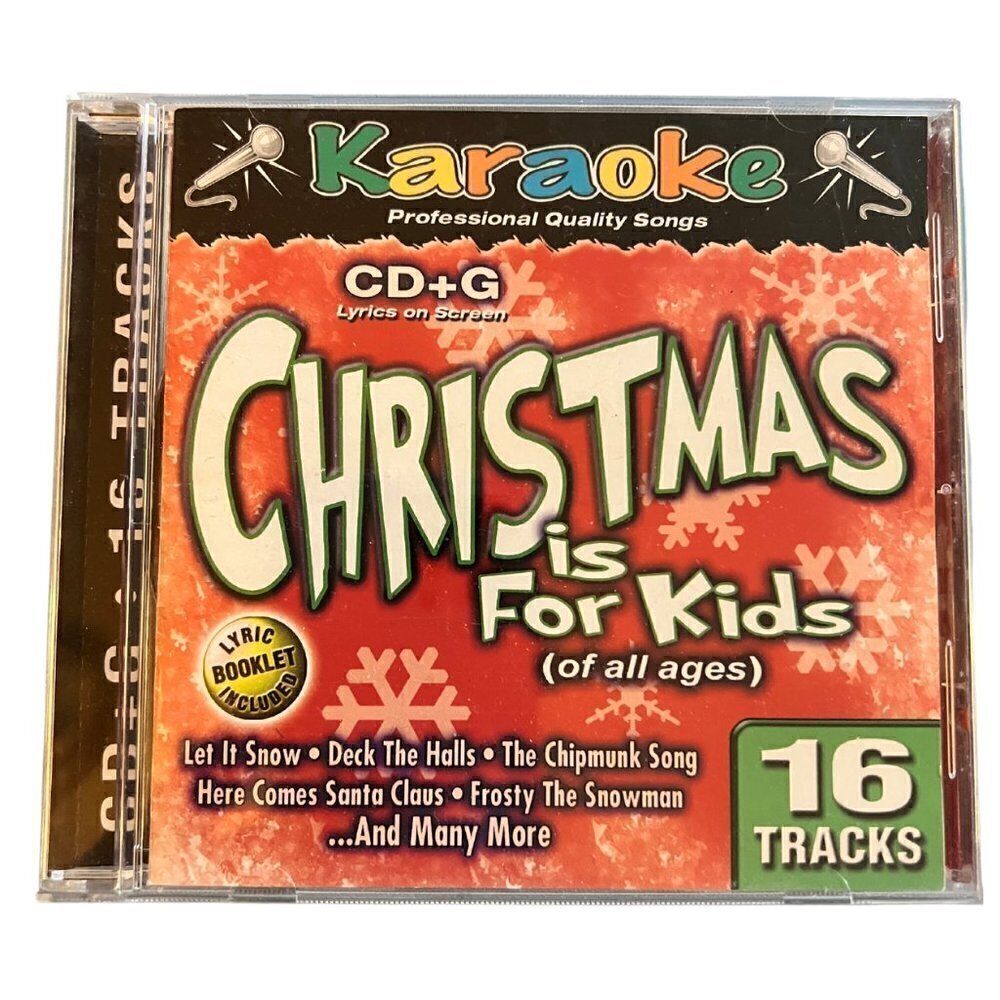 Karaoke Christmas is For Kids CD with Lyrics